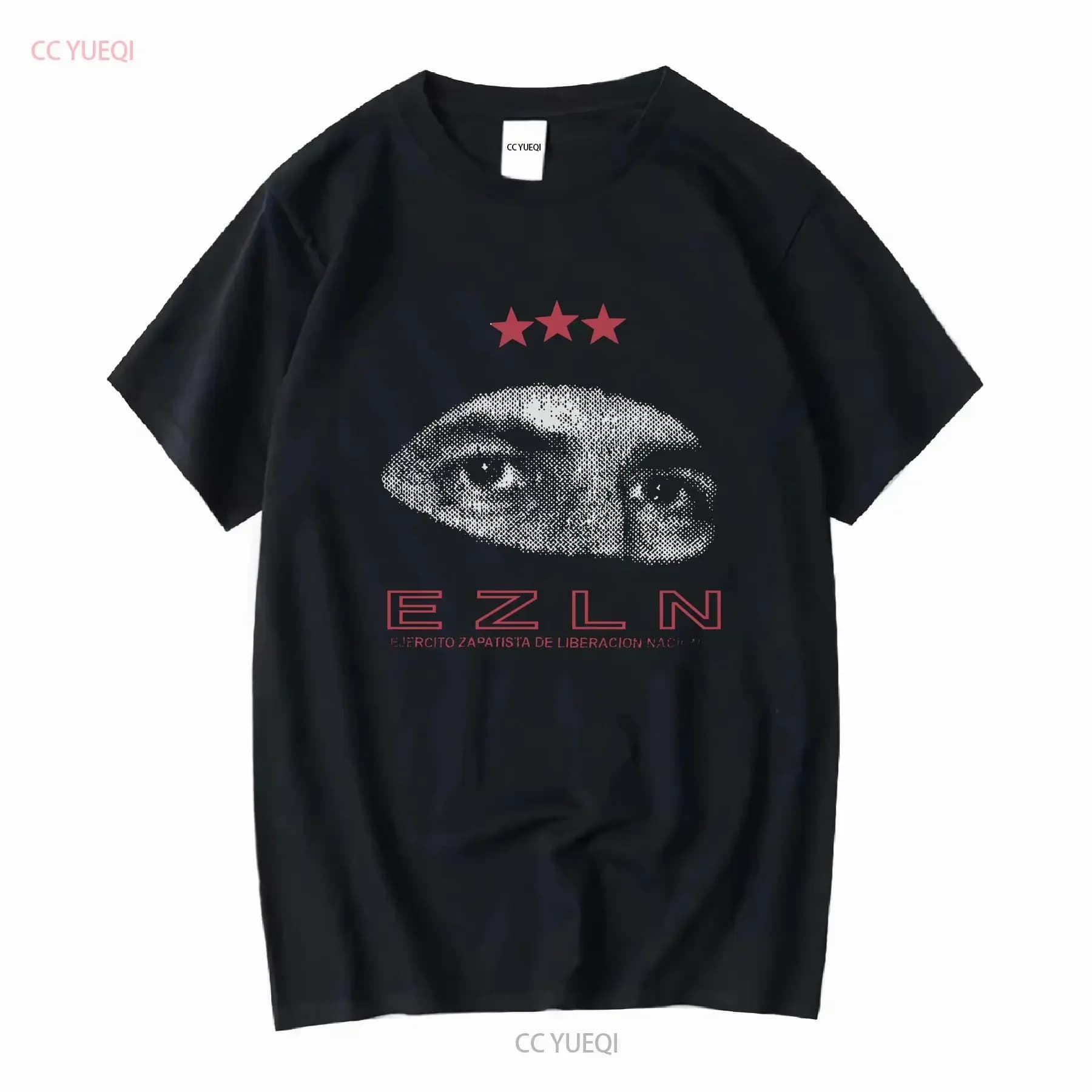 Nuovo Raro EZLN Himno Zapatista Messicani No Latinos Comandante Marcos Emiliano Zapata Retro T Shirt Double Sided Stile Vintage