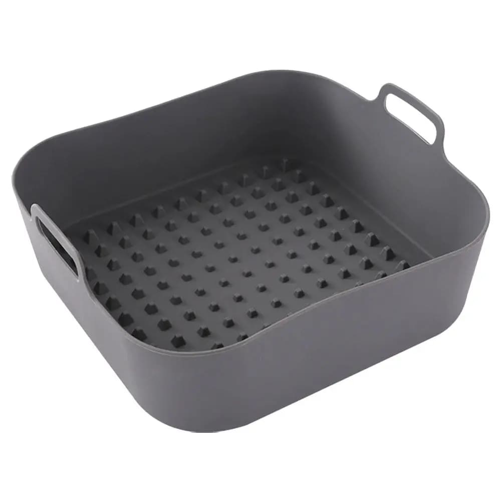 Tappetino in Silicone per Friggitrice ad Aria, Riutilizzabile, Antiaderente, Resistente al Calore, Accessorio da Cucina, Pentola in Silicone
