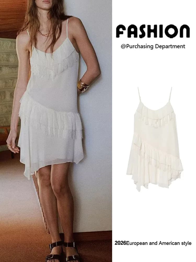 Elegant Lace Trim Halter Dress Sleeveless Backless New Summer Women's Fashion Dress Classy And Stylish Gown for Party