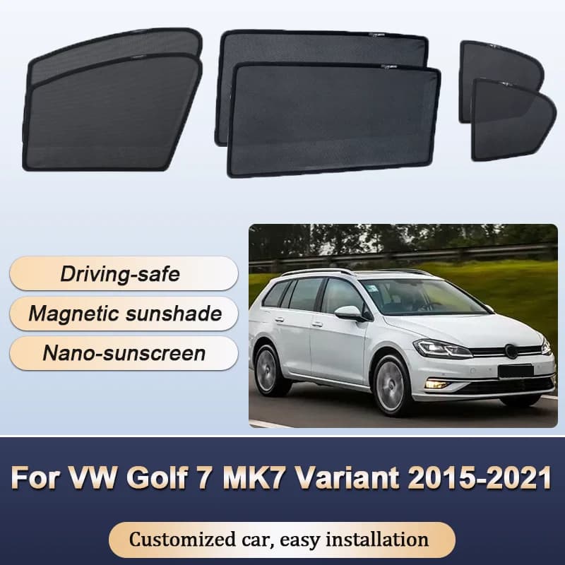 Tende da sole per Volkswagen VW Golf 7 MK7 Variant 2015 2016-2021 Tende da sole Isolamento termico magnetico Visiera a rete Accessori auto