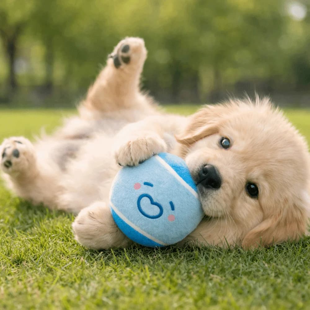 3 Palline da Tennis Elastiche per Animali Domestici, Colorate, con Suono Squittente, Giocattolo da Masticare per Cani, Pallina in Gomma con Motivo Cartone Animato per Addestramento Cani