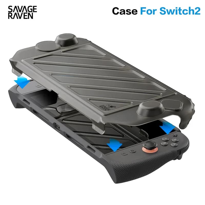 Savage Raven di Skull & Co. Cover StandGrip + pacchetto di coperture per custodia protettiva per Nintendo Switch 2 Custodia morbida standable