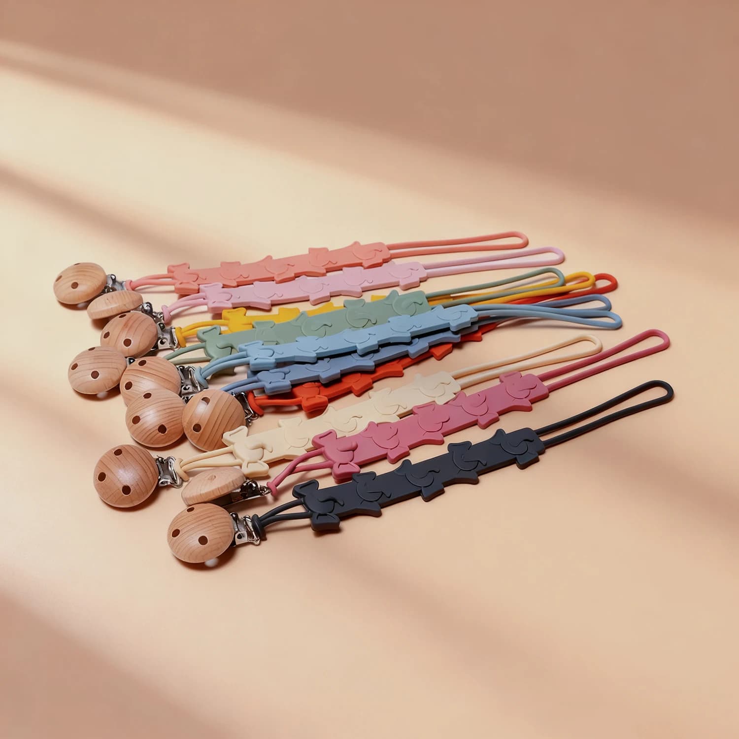Baby One Pacifier Chain Baby Pacifier Lanyard Food Grade Silicone Teething Teether Anti Lost Pacifier Anti Drop Chain
