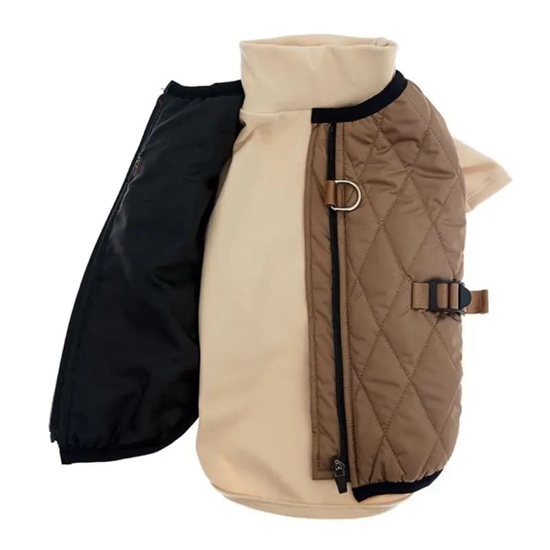 Vestiti caldi invernali per cani per cani di piccola taglia Abbigliamento per animali domestici Vestito per cuccioli Giacca per cani antivento Chihuahua Bulldog francese Cappotto Vest-A78G