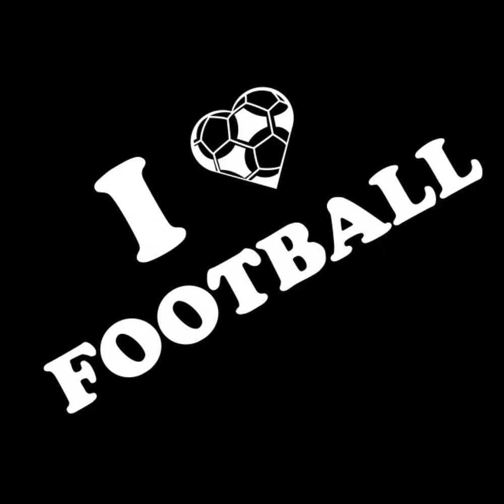 Soccer Football Sport Vinyl Decal, Team Spirit Sticker for SUV Truck Van Laptop, Waterproof Auto Exterior Decor