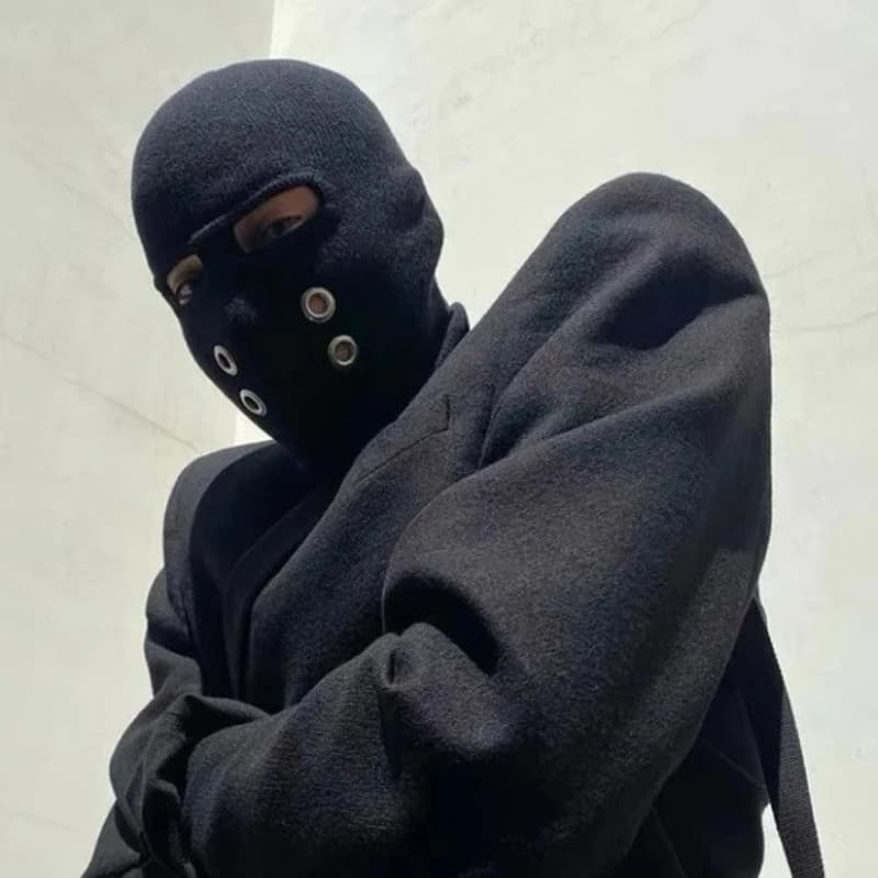 Nuovo stile americano street fascia fredda e calda ciclismo all'aperto cappuccio a doppio controllo maschera per il viso traspirante e rinfrescante moda