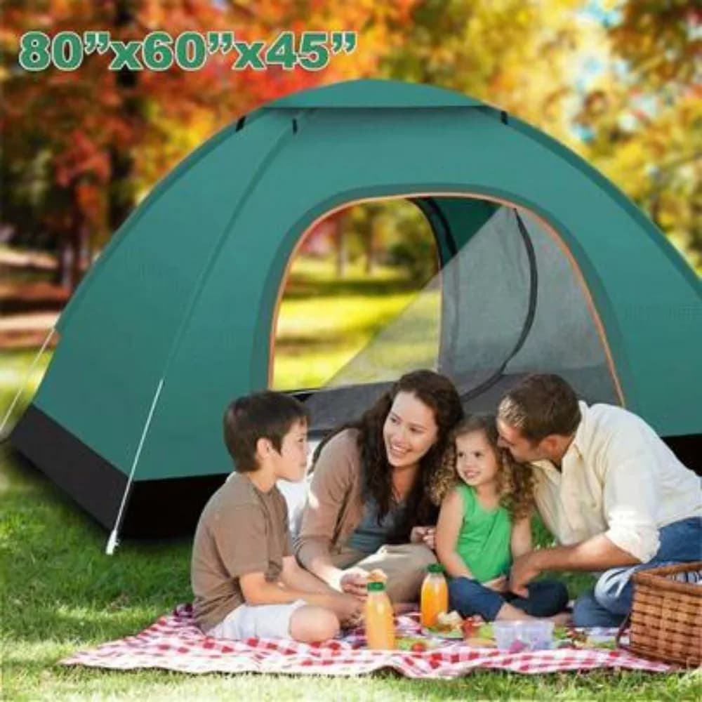 1-2 Person Pop Up Tent Instant Setup Waterproof Windproof Camping Hiking Portable Lightweight Backpacking Sun Shelter with Carry Bag for Outdoor Travel Beach Festival