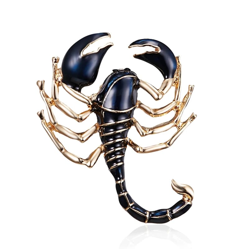 Retro Scorpione Spilla con strass Spilla Donna Uomo Cristallo Gamberetti Ragno Animale Insetto Spille da bavero Sciarpa da festa casual Cappotto Gioielli