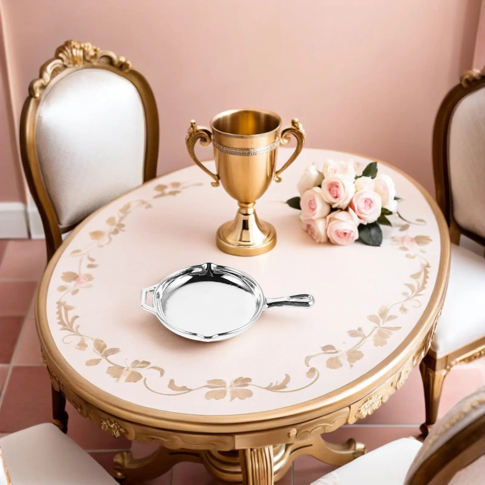 Set di 5 Padelle in Miniatura Realistiche, Accessori da Cucina in Miniatura, Decorazioni per Casa delle Bambole, Piccole Padelle Delicate per Progetti Fai-da-Te