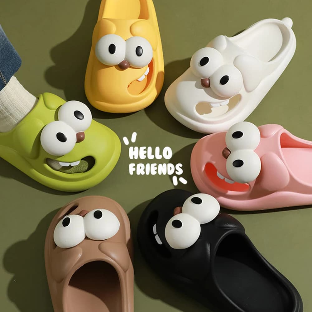 Women's Cartoon Dog Slippers Comfortable Breathable Wear-Resistance Silents Slippers For Home Bathroom Shower For Daily Wear