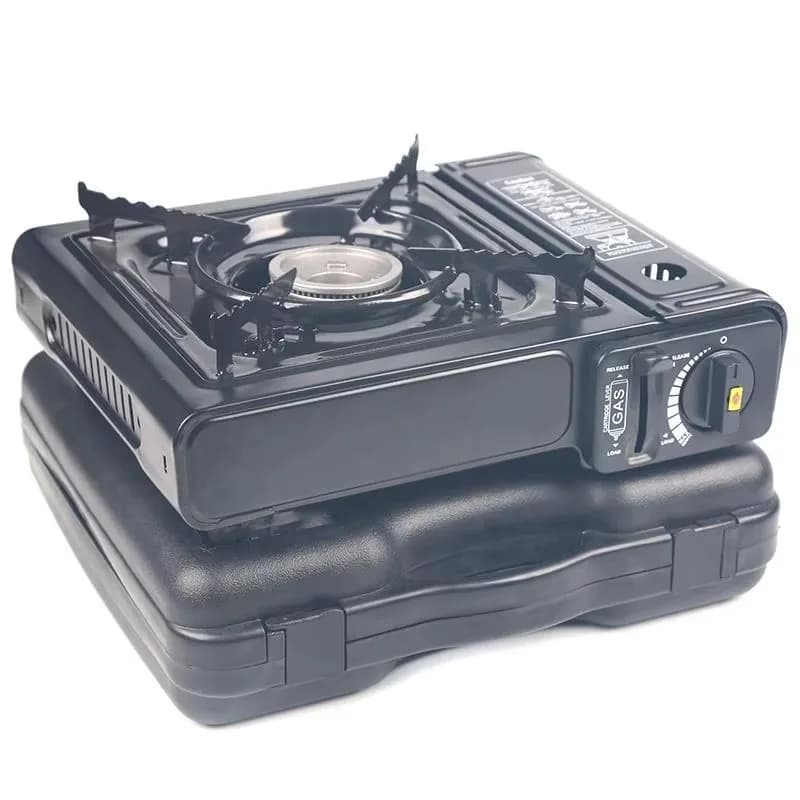 Stufa a gas butano con accensione piezoelettrica portatile per barbecue da campeggio all'aperto