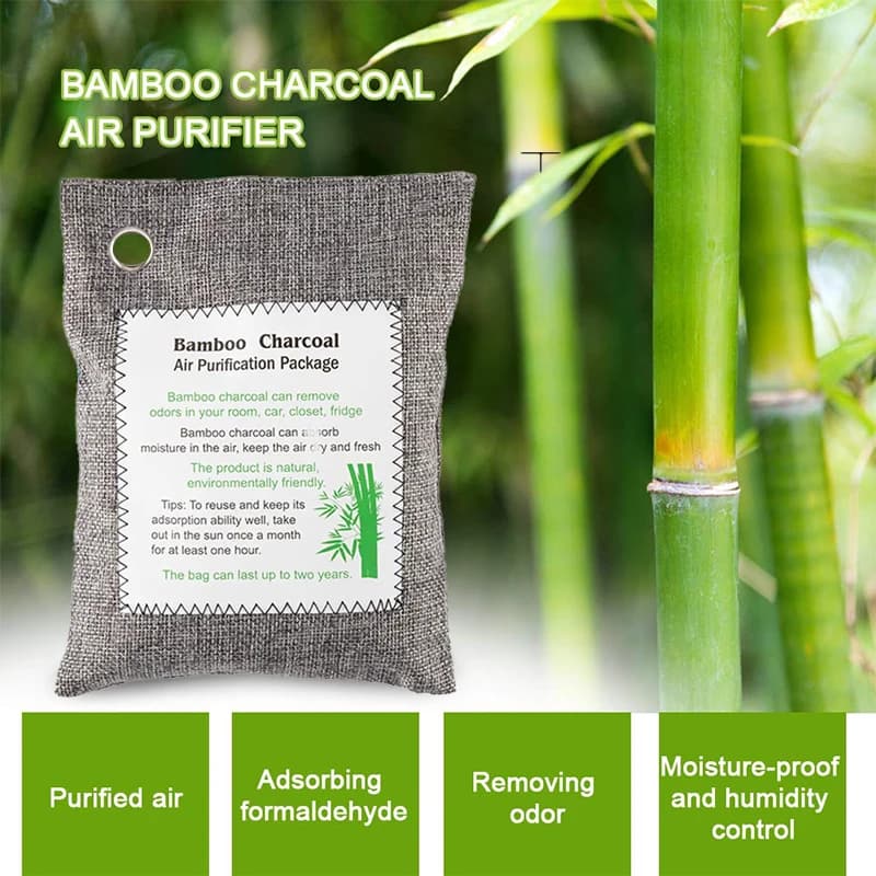 Bamboo Coal Air Purifier for Home and Car 200g Deodorant for Natural Environments Remotion formaldehyde Active Carbon Bag