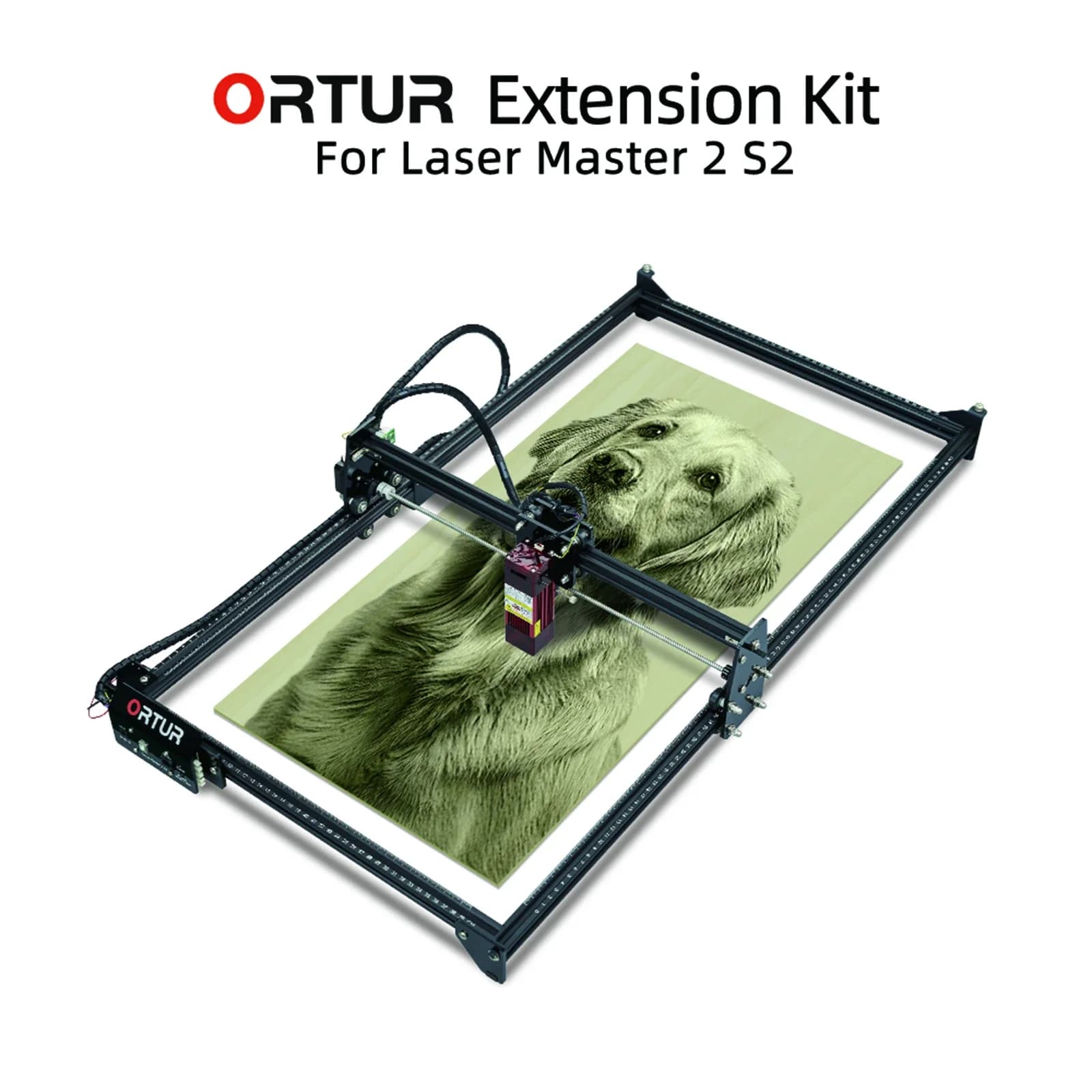 Y-axis extension kit for ORTUR laser engraving machine for Ortur laser engraver 2 Expanded S2 working area up to 390 mm * 800 mm