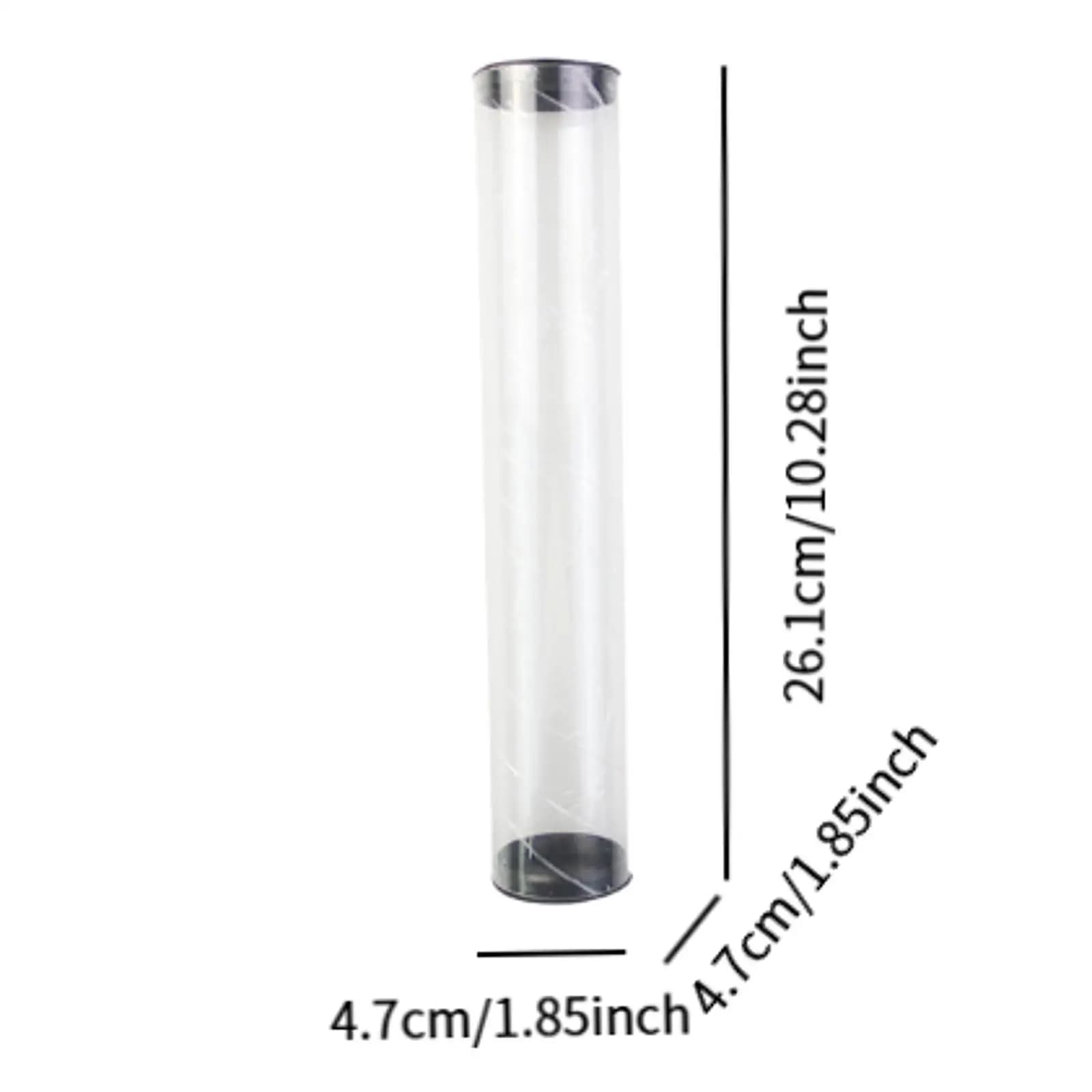 Transparent Golf Ball Tube Barrel Holder Lightweight Case Organizer for Golf Ball Collection and Indoor Golf Items