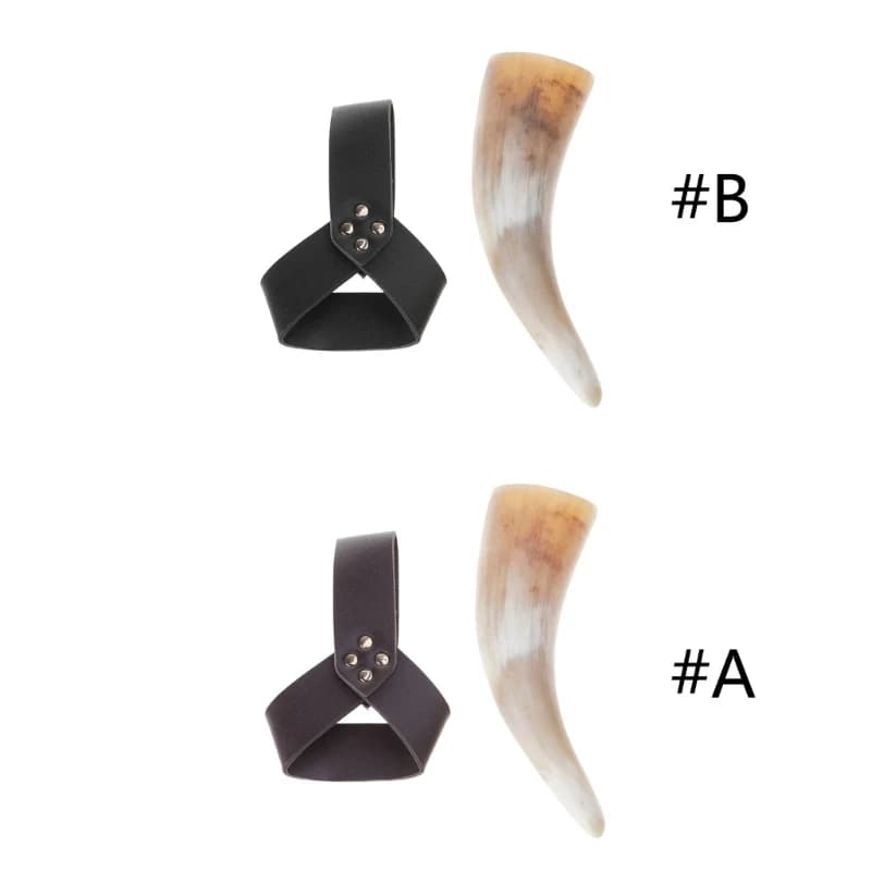 Dxaa vikinges tazze vikinges che bevono corna con frammenti pelle, calici per birra e vino Halloween faire larp costume da