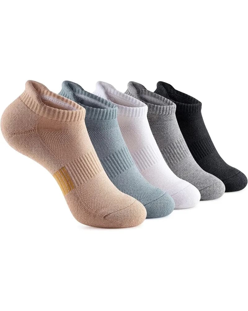 Women's Invisible Ankle Socks – Low-cut sports socks for racing, 5 pairs