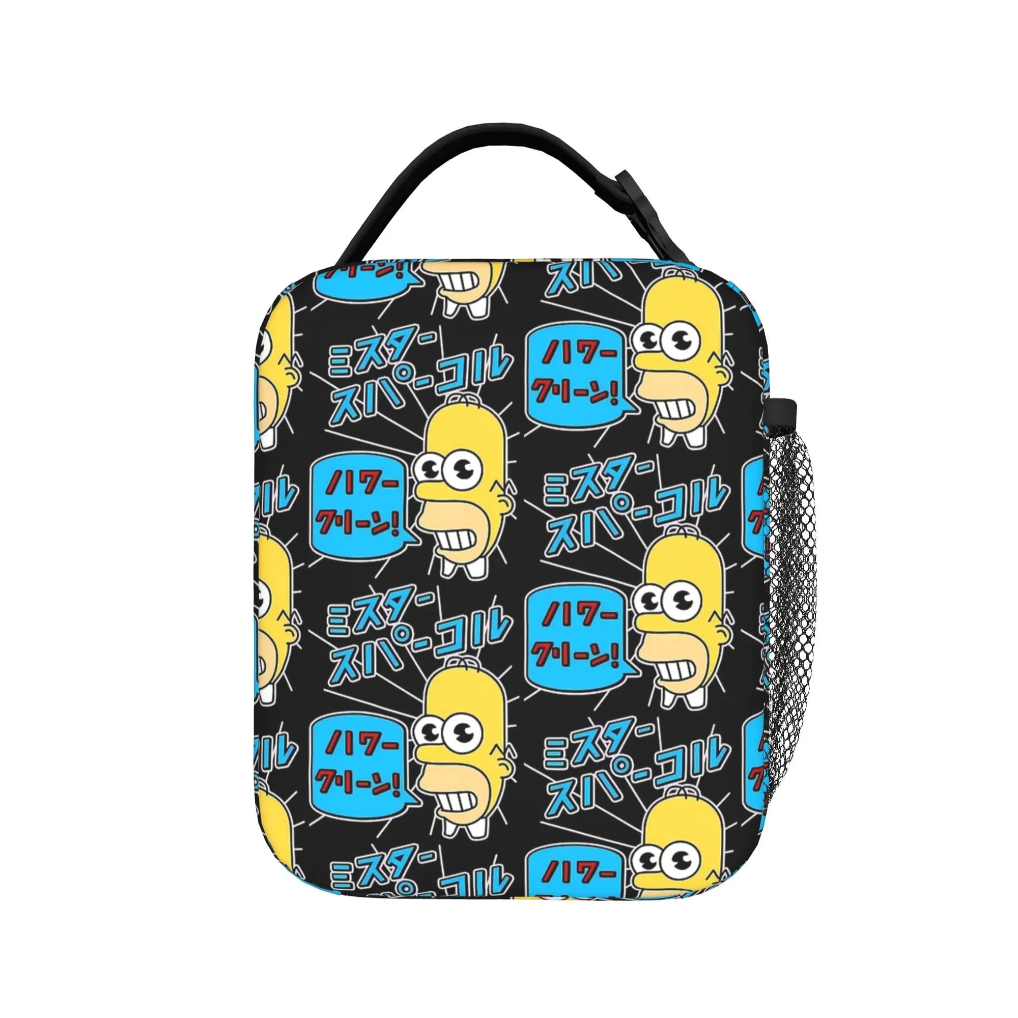 S-Simpsons Mr Sparkles Lunch Bag Aesthetic Lunch Box For Women Outdoor Picnic Portable Cooler Bag Design Thermal Tote Handbags