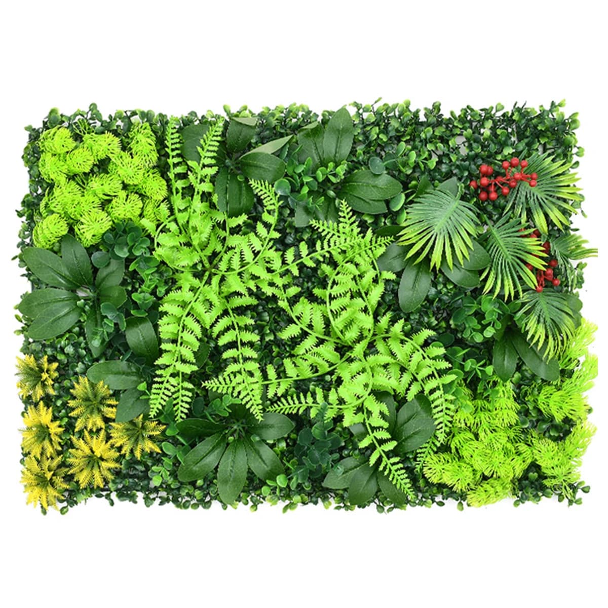 Pianta artificiale da parete riutilizzabile erba sfondo pannello da parete in plastica giardino erba fiore parete finta pianta verde appesa recinzione decorazione