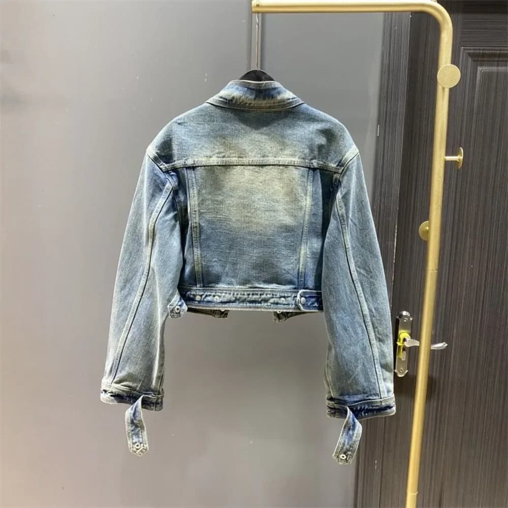 Cappotto da cowboy vintage Donna Giacca di jeans primavera autunno per donna Collezione di nuovi arrivi 2025 in promozione Offerte a basso costo economico