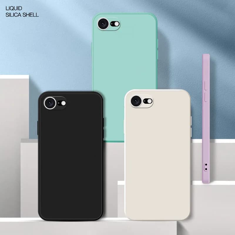 Per iPhone 16e Custodia per telefono iPhone 16e 16 e TPU Custodia in silicone liquido originale antiurto di lusso iPhone16e Cover Funda