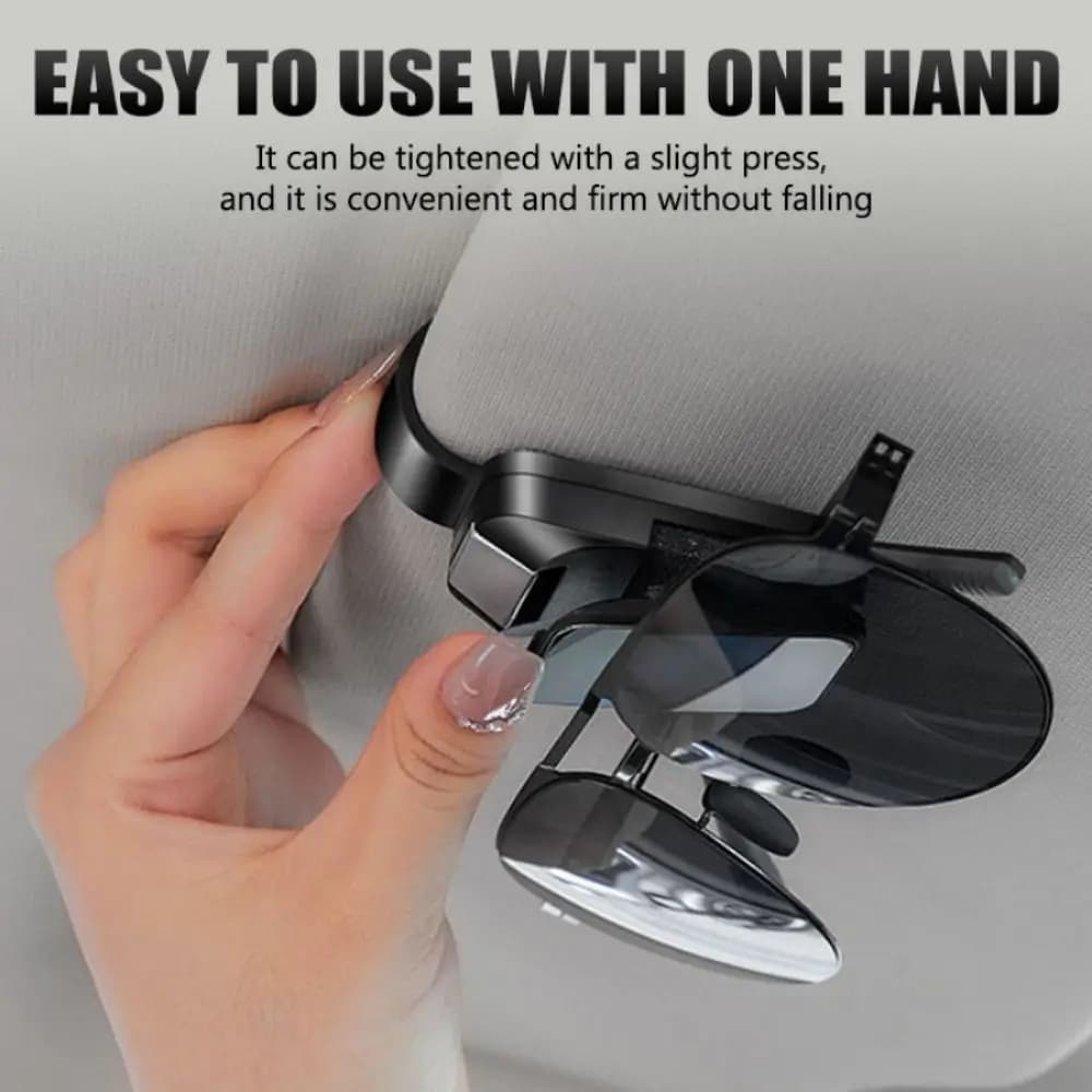 Press Switch Clip per occhiali per auto Stabile antiurto Supporto per occhiali da sole per auto Espansione Spazio Installazione senza perdita Gancio automobilistico