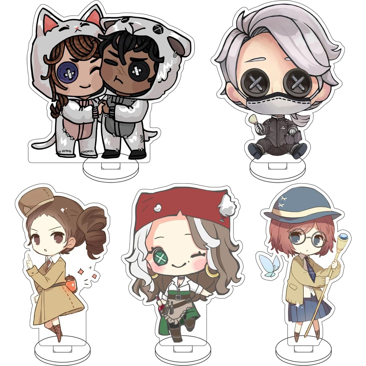 10CM Anime Game Identity V Cos Marie Natasha Aesop Carl Martha Behamfil Figure Acrylic Stand Goods Cute Ornaments Gifts