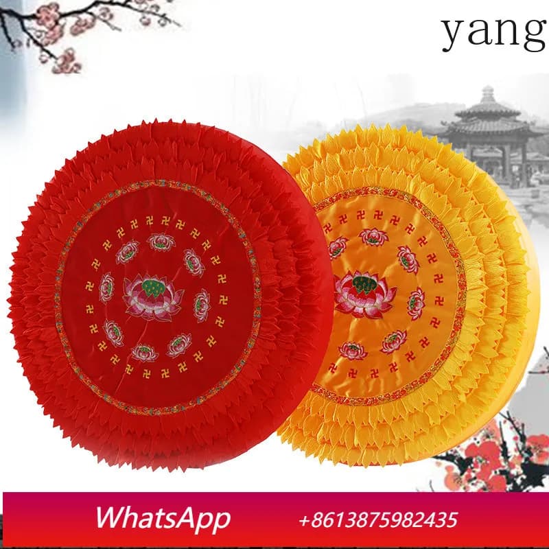 Tappetino per Yoga Yjq in Cotone Perlato a Forma di Loto, Cuscino per Piegamenti, Tappetino per Esercizi Domestici