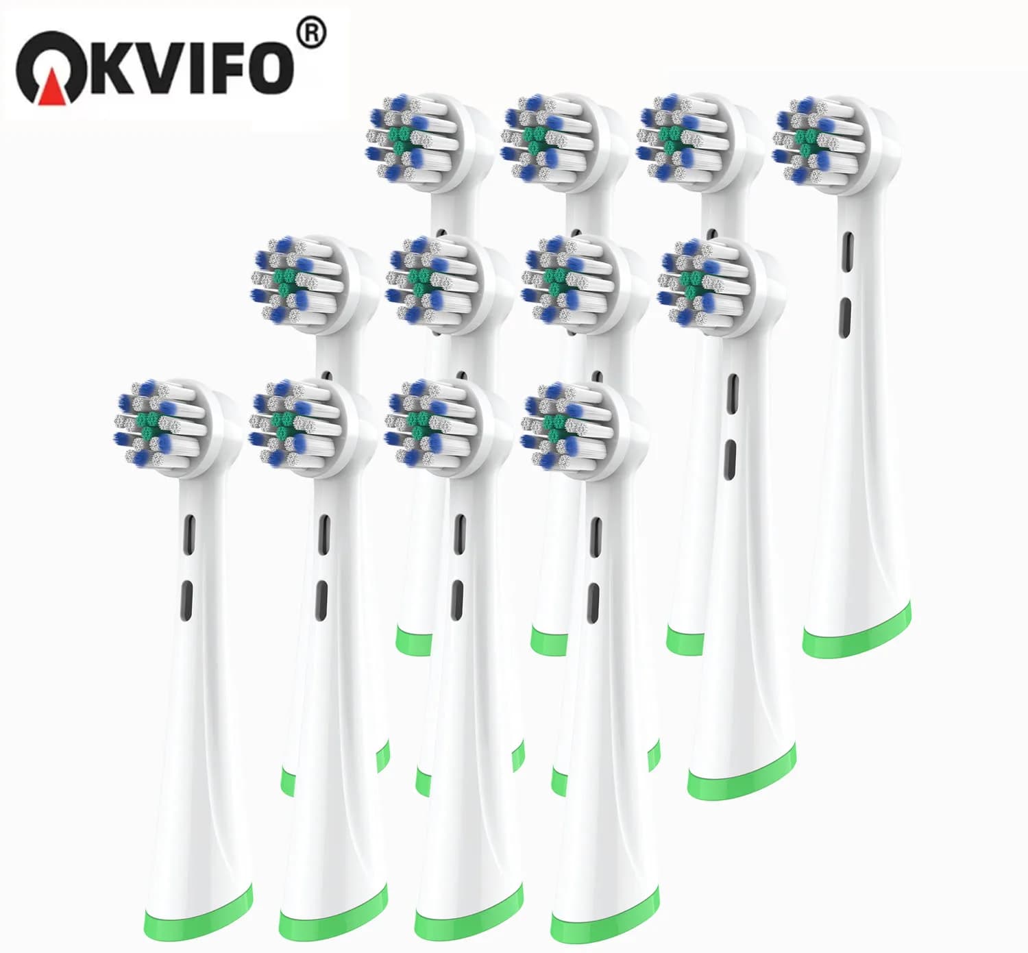 KVIFO 2/4/8 pieces compatible with Oral B iO electric brushes, spare heads for brushes iO 2/3/4/5/6/8/9/10
