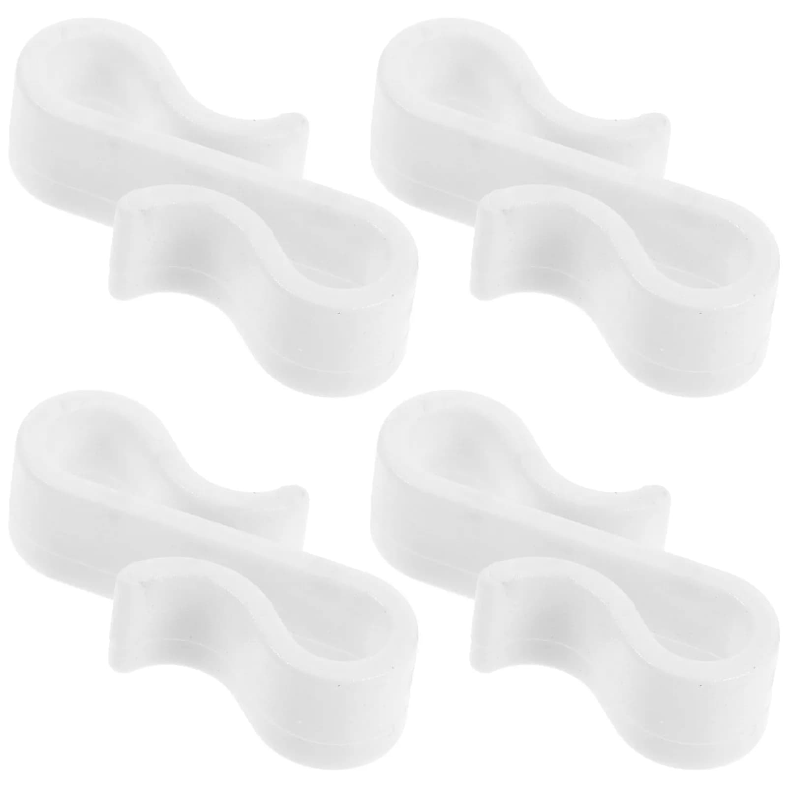 50Pcs Weatherproof Plastic Gutter Hooks S Shape Light Clips for Outdoor Christmas Lights Holiday Decorations String Hanging