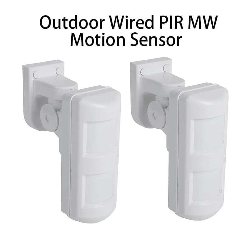 2/4pc High Quality CE Standard Indoor Outdoor Waterproof IP65 Wired Alarm Motion Sensor 2PIR+MW 3Tech Anti-Mask Pet Friendly