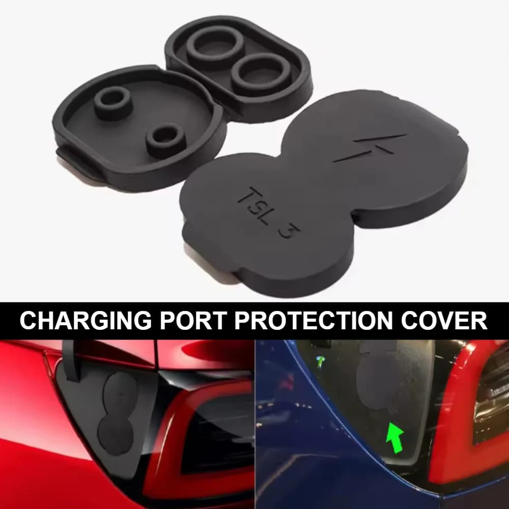 Silicone Dust Cap Protective Cover for Tesla Model 3 Y Dust Cover for Waterproof Door Dust Cover for Black Charger