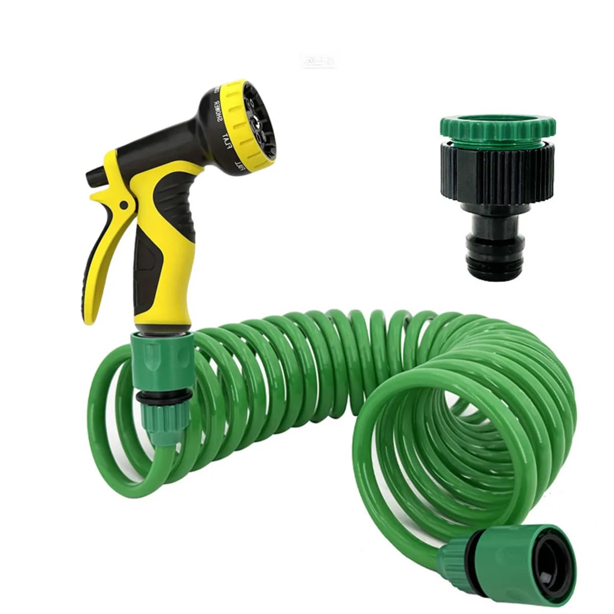 10m EVA Spring Water Pipe, Heavy Garden Water Pipe, 10 Function Car Wash Gun, Essential Water Pipe For Irrigation