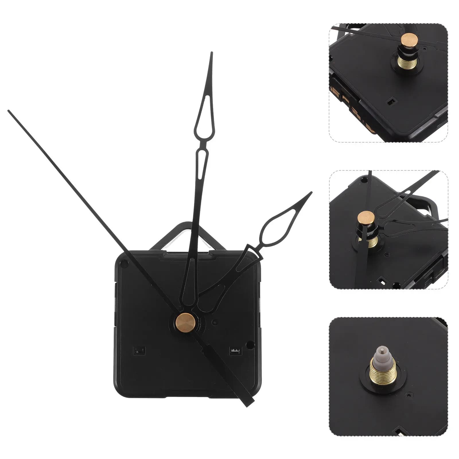 Set di Movimento Silenzioso per Orologio da Parete, Kit di Riparazione Fai-da-Te, Meccanismo al Quarzo con Lancette per Decorazione Casa, Ufficio, Scuola