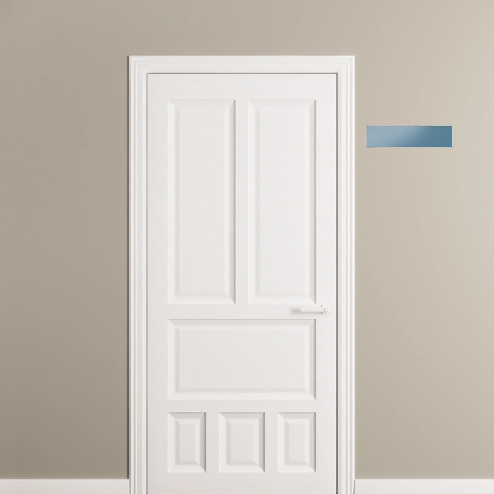 Set di 6 Porta-Nome in Acrilico Trasparente, Espositore da Parete, Cornice per Targhette, per Ufficio, Aula, Ospedale, Porta Etichette per Scaffali