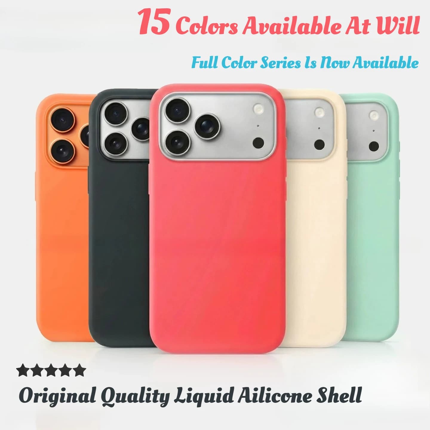 1:1 Original Touch Liquid Silicone Case for Apple IPhone 17 Pro Max Air 17Pro for Magsafe Charge Animation AI Button Cover