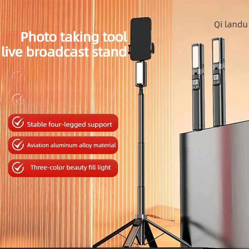 Bastone Selfie con Treppiede 150CM e Telecomando Wireless per Registrazione Video di Viaggio, Vlog, TikTok, TikTok Shop