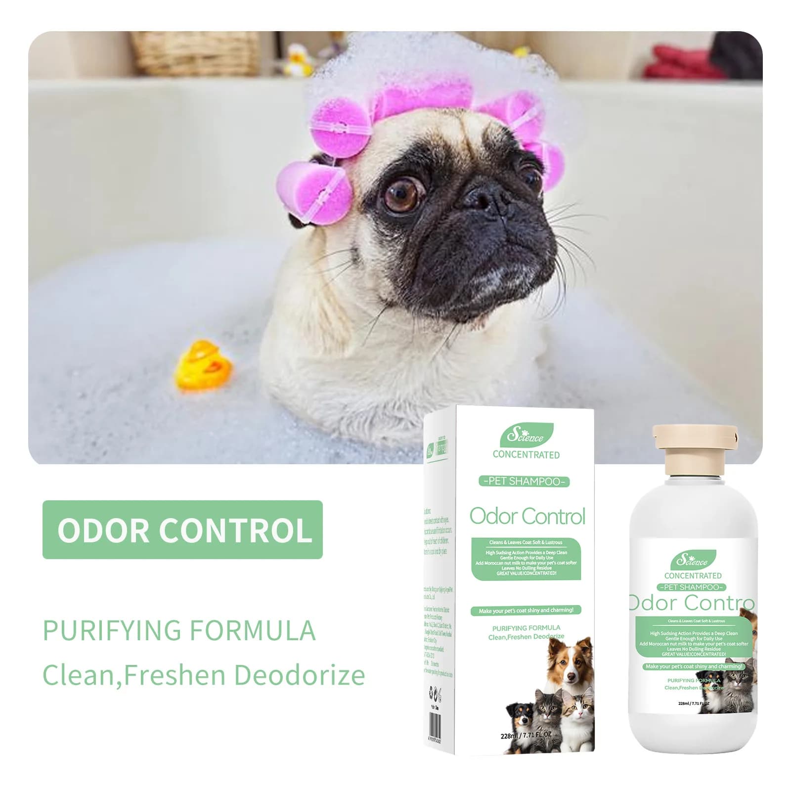 228ml Pet Doccia Gel Gatto Per Cani Shampoo Pulizia Bagno De Acari Deodorante Delicato Non Irritante Ammorbidire I Capelli Pet Lavaggio Prodotti Per La Cura