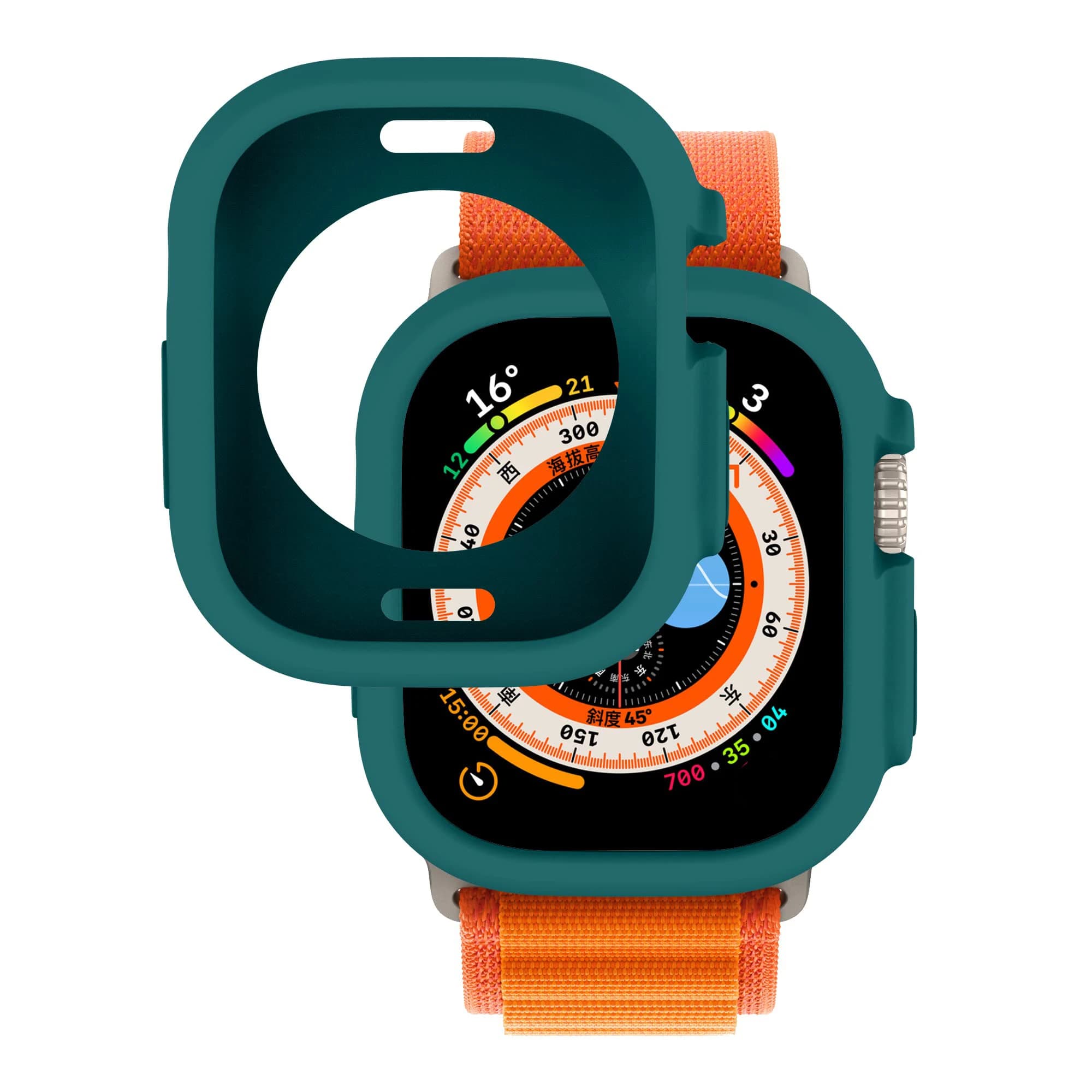 TPU Case for Apple Watch Ultra 2 49mm All-Round Strap Shock Protective Soft Silicone Strap Shock Resistant Scratch Cover