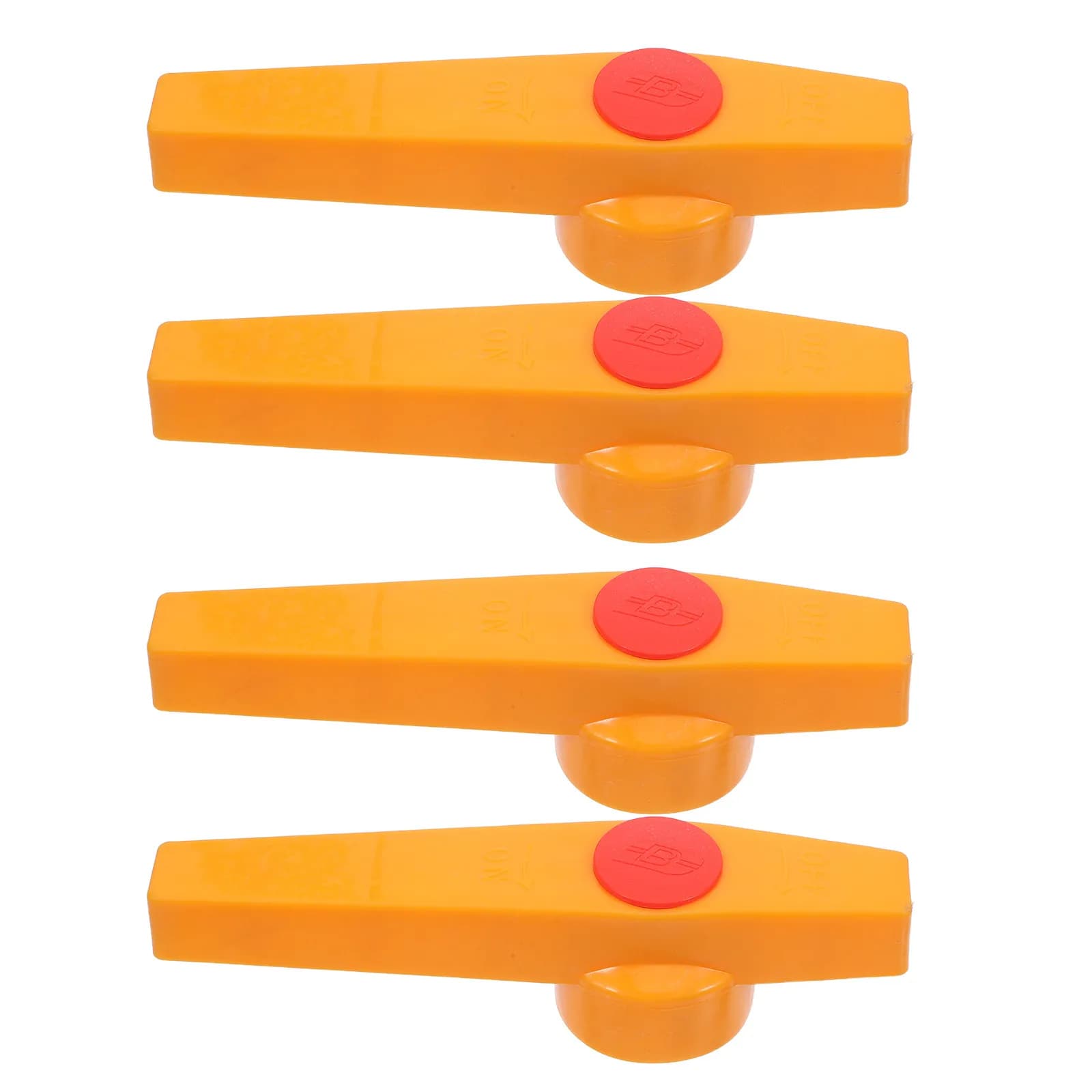 Set of 4 Ergonomic Hands for Spare Valves, for Garden and Exterior Faucets, Hole 14x9mm