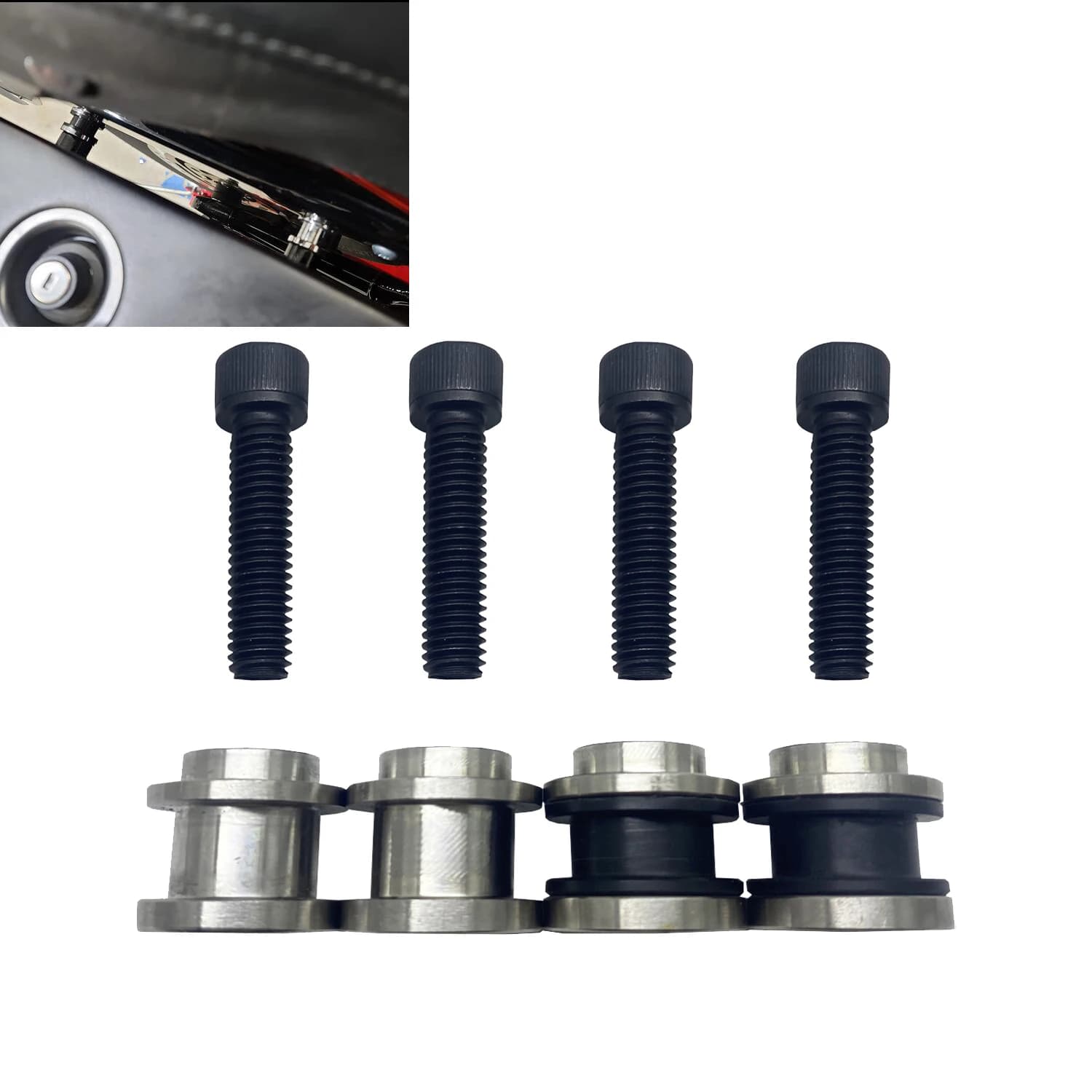 Sissy Bar Rack Mount Docking Hardware Kit For Harley Softail FLDE FLHC FLSL FXBB FXFB FLSB FXLR 2018-UP FLI Models 2024