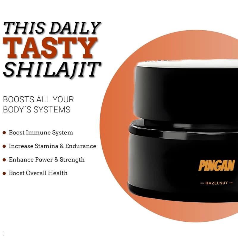 Organic Hazelnut Flavor Pure Shilajit Vitamin C Supplement Energy and Fire Mass Supplement Health Complex 30g