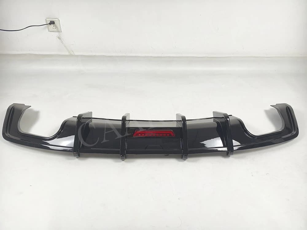 Gloss Black Car Rear Diffuser Bumper Lip Spoiler for Audi A5 Sline S5 B9 Sline 2017-2020 Body Kits Accessories Tuning