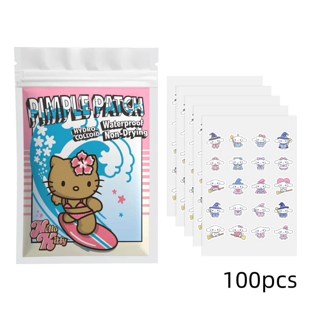 Sanrio x HelloKitty 125 adesivi super carini per brufoli, delicati e non irritanti. Adesivi super carini per nascondere i brufoli
