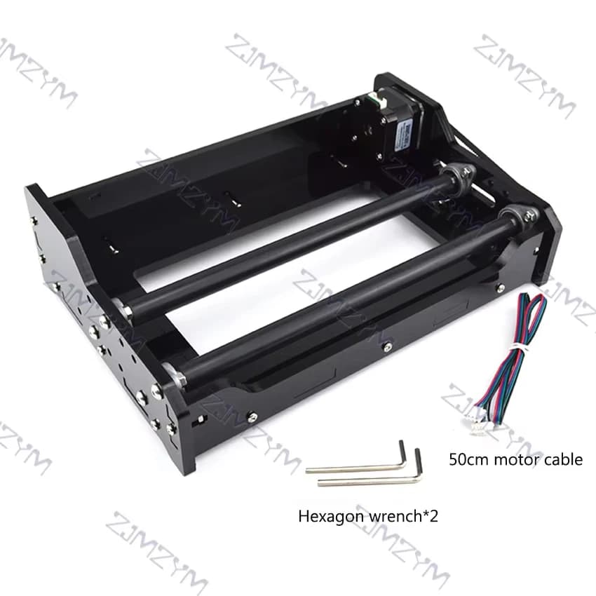 Piattaforma Rotante MD-A1020 per Incisione Laser, Modulo di Incisione Rotante, Piattaforma Girevole per Incisione Cilindrica 12/24V