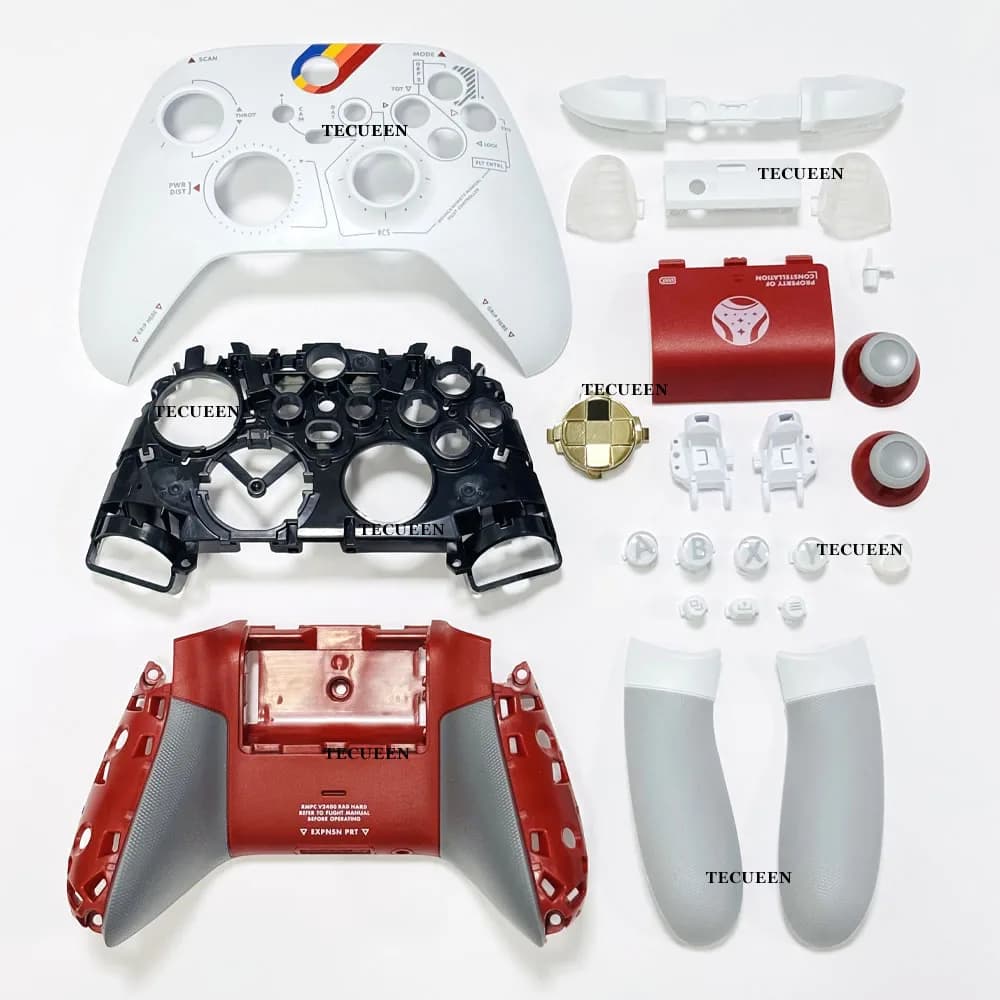 Per Xbox Series XS Controller Star Housing Shell Cover Sostituzione del guscio inferiore anteriore Pulsanti della piastra frontale Parti di riparazione