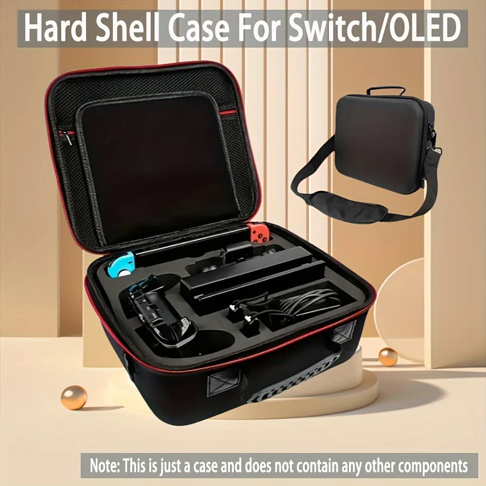 Borsa da trasporto rigida per console Switch, accessori e custodia per console di gioco, grande custodia per Switch/OLED