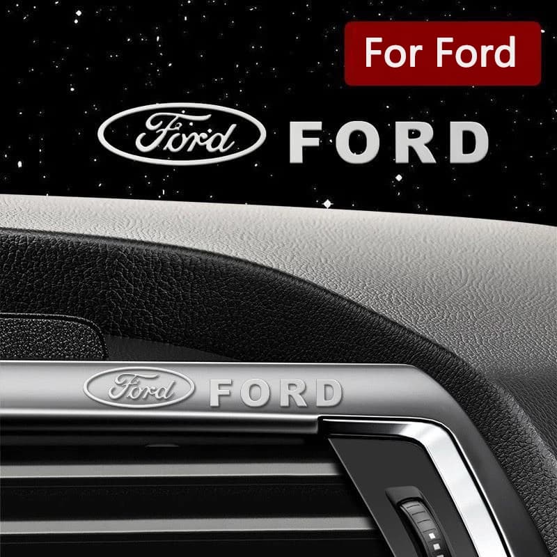 2/5/10pcs Creative Car Metal Stickers Waterproof Dirt-proof Styling Decor Decals Auto Accessories For Ford Mustang Shelby Bronco