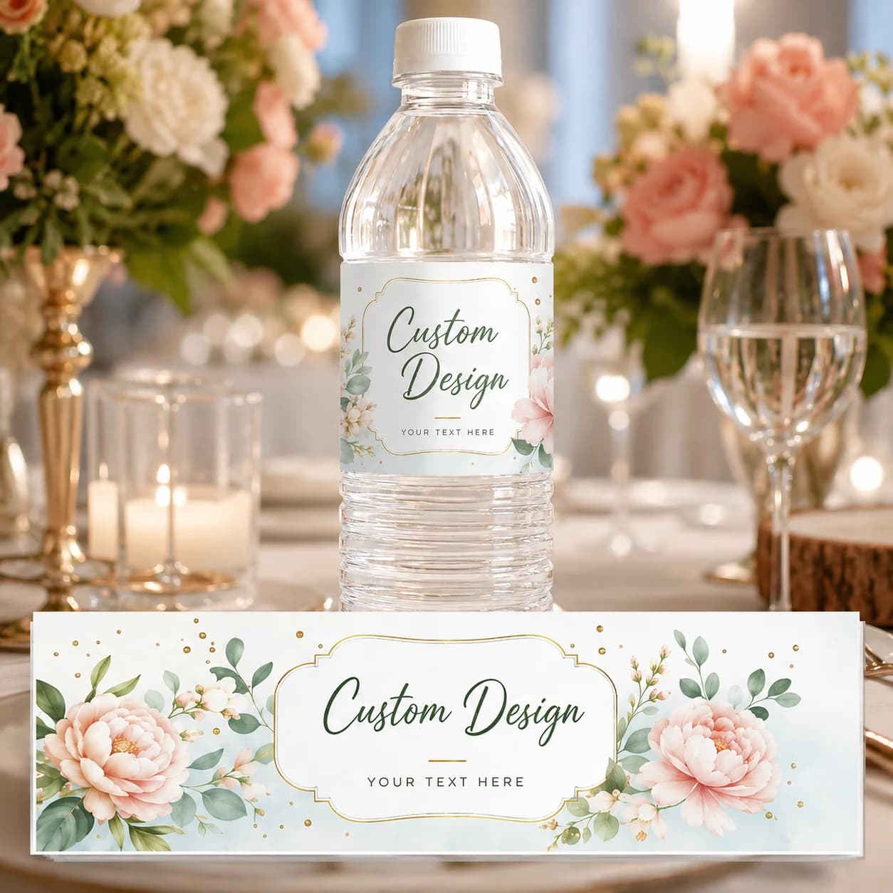 Custom Water Bottle Labels PP Personalized Stickers For Wedding Birthday Party Baby Shower Anniversary Name Date Decoration Use
