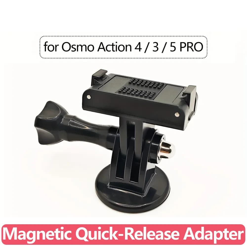 Base Adattatore Magnetica a Sgancio Rapido, Supporto per Treppiede con Vite per DJI Osmo Action 5 Pro 4 3, Accessori Base Magnetica per Fotocamera