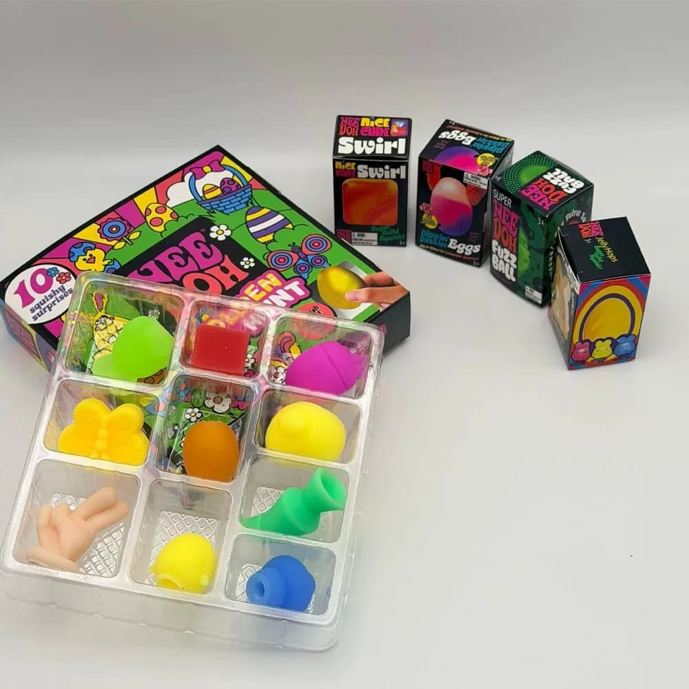 2026 Needoh Golden Egg Easter Blind Box Fidget Toy Squishy Sorpresa Antistress Regalo per Bambini Festa